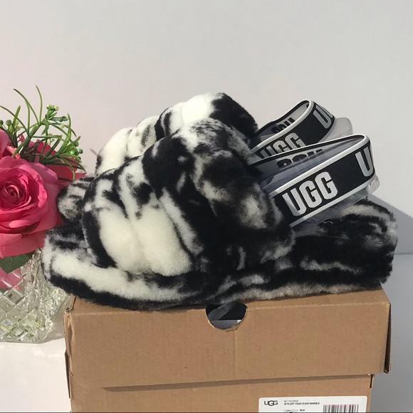 UGG Fluff Yeah Slide Marble - Picture 4 of 8